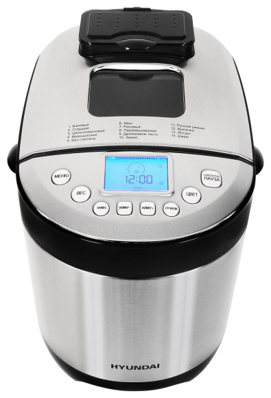 Хлебопечь Hyundai HYBM-4081 550Вт черный/серебристый Хлебопечь Hyundai HYBM-4081 550Вт черный/серебристый