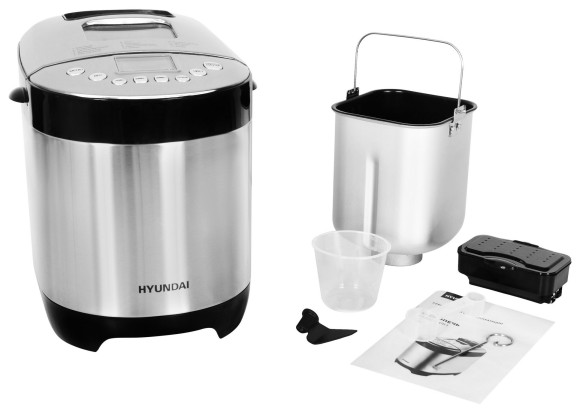 Хлебопечь Hyundai HYBM-4081 550Вт черный/серебристый Хлебопечь Hyundai HYBM-4081 550Вт черный/серебристый
