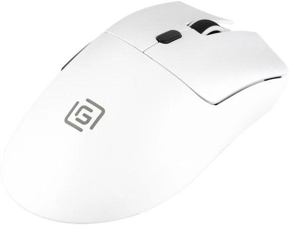 Мышь Оклик 801GW белый/черный оптическая 10000dpi беспров. BT/Radio USB 6but