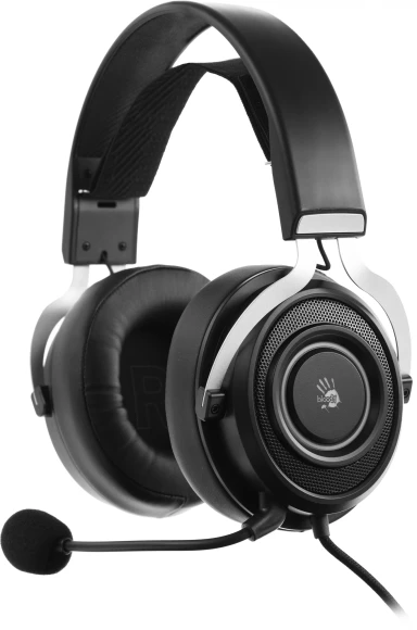 Наушники с микрофоном A4Tech Bloody G535P черный/серебристый 2м мониторные оголовье (G535P 4PIN+USB/BLACK+SILVER) Наушники с микрофоном A4Tech Bloody G535P черный/серебристый 2м мониторные оголовье (G535P 4PIN+USB/BLACK+SILVER)