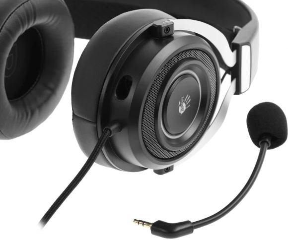 Наушники с микрофоном A4Tech Bloody G535P черный/серебристый 2м мониторные оголовье (G535P 4PIN+USB/BLACK+SILVER) Наушники с микрофоном A4Tech Bloody G535P черный/серебристый 2м мониторные оголовье (G535P 4PIN+USB/BLACK+SILVER)