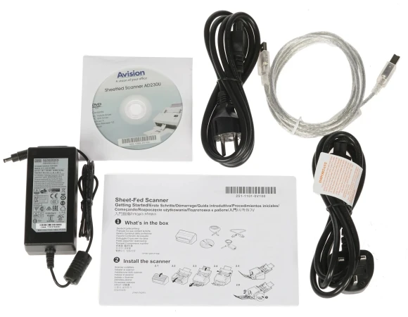 Сканер протяжный Avision AD230U (000-0864-07G/02G) A4 белый Сканер протяжный Avision AD230U (000-0864-07G/02G) A4 белый