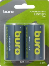 Батарея Buro Alkaline LR20 D 18000mAh (2шт) блистер Батарея Buro Alkaline LR20 D 18000mAh (2шт) блистер