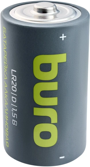 Батарея Buro Alkaline LR20 D 18000mAh (2шт) блистер Батарея Buro Alkaline LR20 D 18000mAh (2шт) блистер