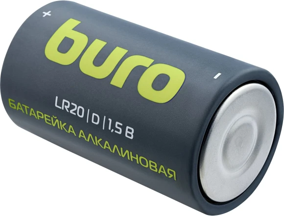 Батарея Buro Alkaline LR20 D 18000mAh (2шт) блистер Батарея Buro Alkaline LR20 D 18000mAh (2шт) блистер