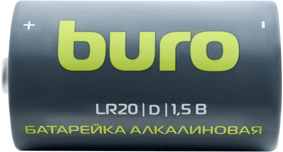 Батарея Buro Alkaline LR20 D 18000mAh (2шт) блистер Батарея Buro Alkaline LR20 D 18000mAh (2шт) блистер