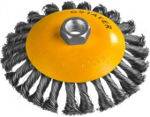 Щетка дисковая по мет. Stayer 35135-125 d=125мм d(посад.)=14мм (угловые шлифмашины)