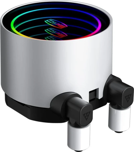 Система водяного охлаждения PcCooler DA360 V2 ARGB Soc-AM5/AM4/1200/1700/1851 белый 4-pin 36.5dB Al 300W Ret (DA360V2-WHAWXX-GL)