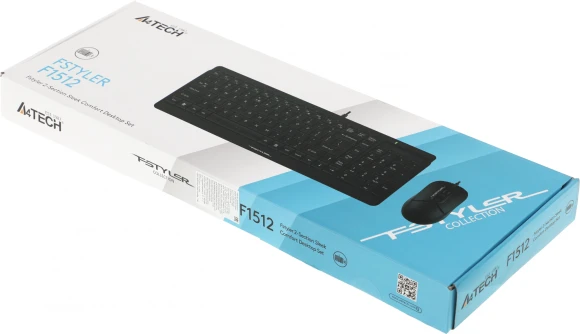 Клавиатура + мышь A4Tech Fstyler F1512 клав:черный мышь:черный USB (F1512 BLACK) Клавиатура + мышь A4Tech Fstyler F1512 клав:черный мышь:черный USB (F1512 BLACK)