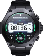 Смарт-часы Black Shark BS-S1 Pro Black 1.43" AMOLED корп.черный рем.черный разм.брасл.:150-215мм (6974521492191) Смарт-часы Black Shark BS-S1 Pro Black 1.43" AMOLED корп.черный рем.черный разм.брасл.:150-215мм (6974521492191)