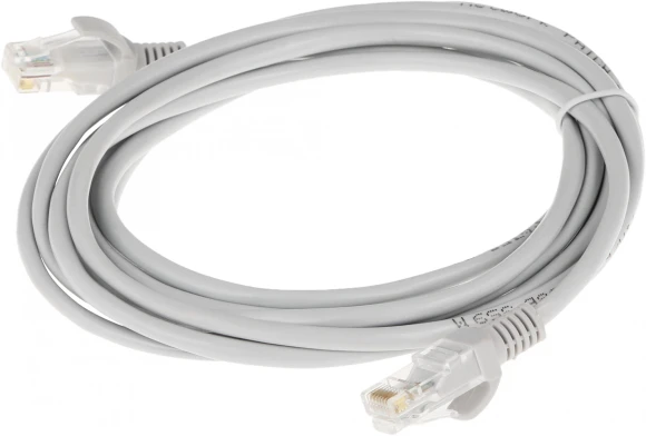 Патч-корд Premier 5-970 3.0 1Гбит/с UTP 4 пары cat.5E CCA molded 3м серый RJ-45 (m)-RJ-45 (m)