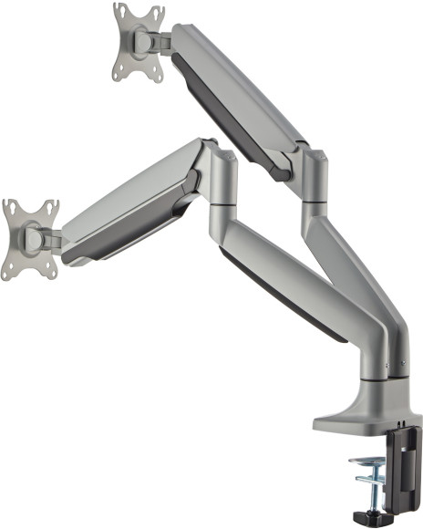 Кронштейн для мониторов ЖК Digma D-MM302D серый 17"-35" макс.9кг крепление к столешнице поворот и наклон Кронштейн для мониторов ЖК Digma D-MM302D серый 17"-35" макс.9кг крепление к столешнице поворот и наклон