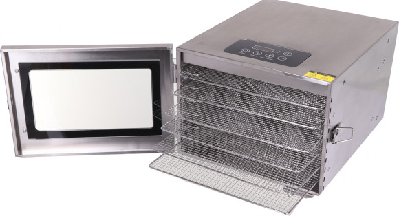 Сушка для фруктов и овощей Kitfort KT-1917 6под. 400Вт нержавеющая сталь