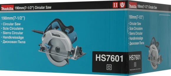 Циркулярная пила (дисковая) Makita HS7601 1200Вт (ручная) D диска.:190мм
