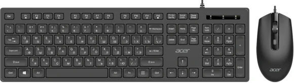 Клавиатура + мышь Acer OCC504 клав:черный мышь:черный USB Multimedia (ZL.ACC11.00M)