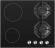 Газовая варочная поверхность Maunfeld EEHG.642VC.2CB/KG черный