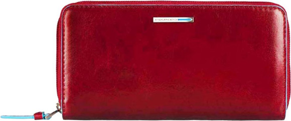 Кошелек женский Piquadro Blue Square PD3229B2R/R красный натур.кожа Кошелек женский Piquadro Blue Square PD3229B2R/R красный натур.кожа