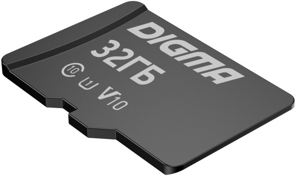 Флеш карта microSDHC 32GB Digma CARD10 V10 + adapter