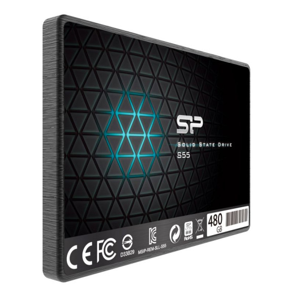 Накопитель SSD Silicon Power SATA III 480Gb SP480GBSS3S55S25 Slim S55 2.5"