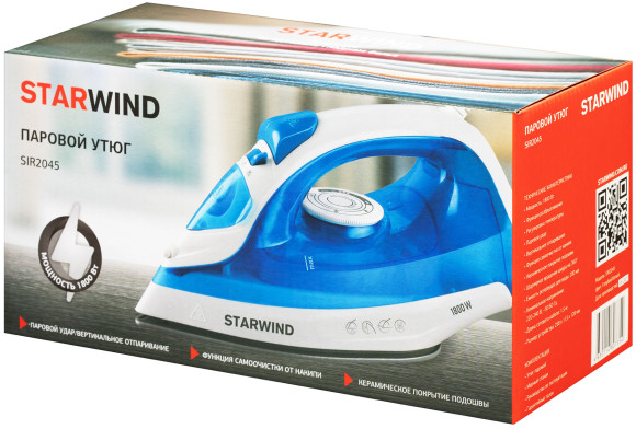 Утюг Starwind SIR2045 1800Вт голубой/белый Утюг Starwind SIR2045 1800Вт голубой/белый