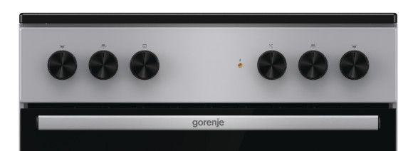 Плита Электрическая Gorenje GEC6A11SG серый стеклокерамика (без крышки)