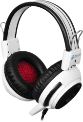 Наушники с микрофоном Оклик HS-G300 ARMAGEDDON белый/черный 2.2м мониторные оголовье (361558) Наушники с микрофоном Оклик HS-G300 ARMAGEDDON белый/черный 2.2м мониторные оголовье (361558)
