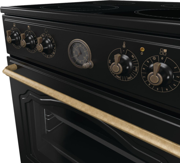 Плита Электрическая Gorenje GECS6B71CLB черный стеклокерамика (без крышки)