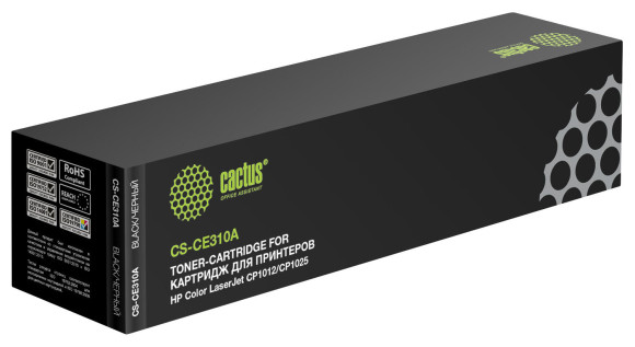 Картридж лазерный Cactus CS-CE310A CE310A черный (1200стр.) для HP CLJ CP1012/CP1025 Картридж лазерный Cactus CS-CE310A CE310A черный (1200стр.) для HP CLJ CP1012/CP1025
