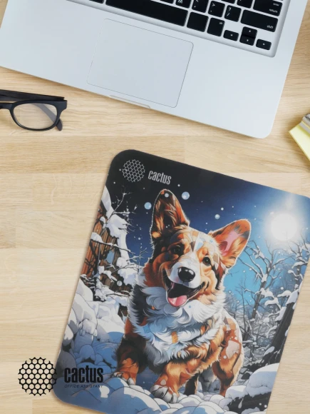 Коврик для мыши Cactus Corgi рисунок 300x250x3мм (CS-MP-D13M)