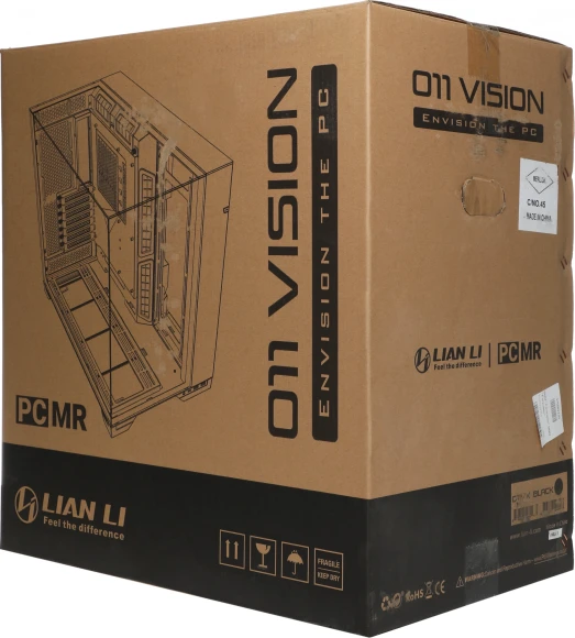 Корпус Lian-Li O11 Vision черный без БП ATX 8x120mm 5x140mm 2xUSB3.0 audio bott PSU