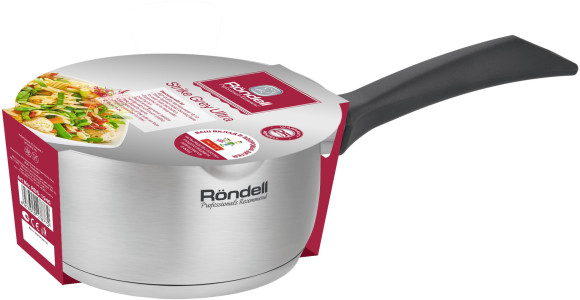 Ковш Rondell Strike Grey Ultra RDS-1946 1.3л. d=16см (с крышкой) стальной