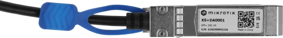 Патч-корд MikroTik XS+DA0001 25Гбит/с stranded 1м черный SFP28-SFP28 (упак.:1шт)