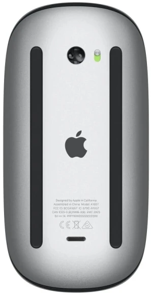 Мышь Apple Magic Mouse 3 A1657 черный лазерная беспров. BT для ноутбука (MMMQ3ZA/A)