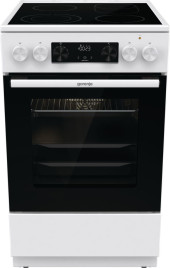 Плита Электрическая Gorenje GECS5C70WA белый/черный стеклокерамика (без крышки)