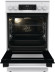 Плита Электрическая Gorenje GECS5C70WA белый/черный стеклокерамика (без крышки)