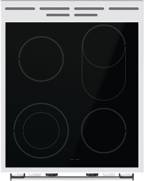Плита Электрическая Gorenje GECS5C70WA белый/черный стеклокерамика (без крышки)