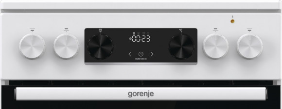 Плита Электрическая Gorenje GECS5C70WA белый/черный стеклокерамика (без крышки)