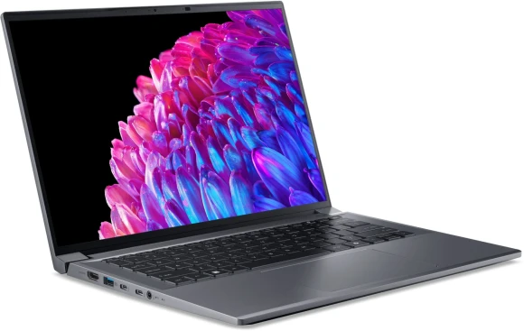 Ноутбук Acer Swift X 14 SFX14-72G-72DH Core Ultra 7 155H 32Gb SSD1Tb NVIDIA GeForce RTX4070 8Gb 14.5" OLED WQXGA+ (2880x1800) Windows 11 Home metall WiFi BT Cam (NX.KTUCD.001)
