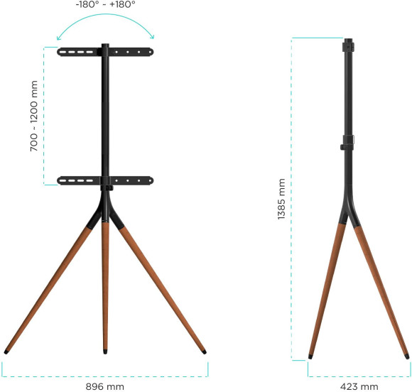 Подставка для телевизора Onkron TS1220 черный 32"-65" макс.35кг напольный Подставка для телевизора Onkron TS1220 черный 32"-65" макс.35кг напольный