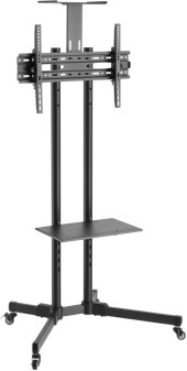 Подставка для телевизора Ultramounts UM262 черный 37"-75" макс.50кг напольный мобильный Подставка для телевизора Ultramounts UM262 черный 37"-75" макс.50кг напольный мобильный