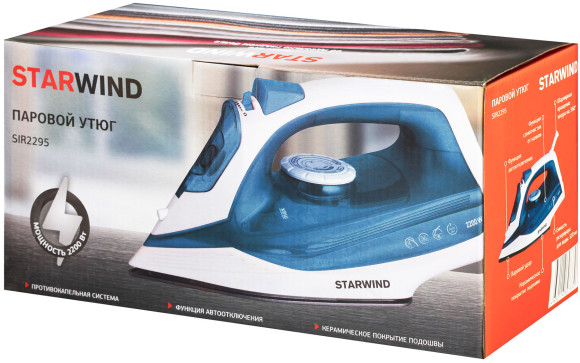 Утюг Starwind SIR2295 2200Вт темно-синий/белый