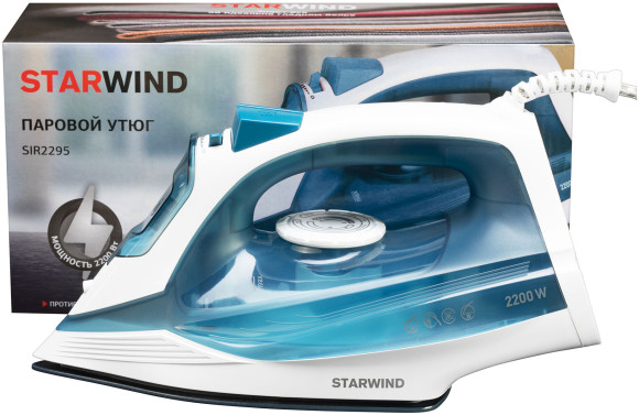 Утюг Starwind SIR2295 2200Вт темно-синий/белый