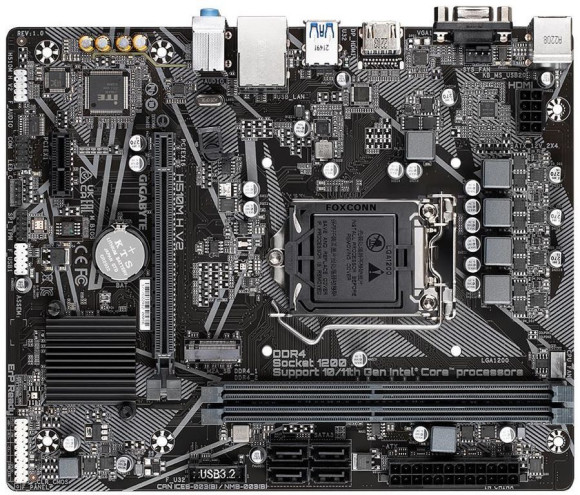 Материнская плата Gigabyte H510M H V2 Soc-1200 Intel H470 2xDDR4 mATX AC`97 8ch(7.1) GbLAN+VGA+HDMI Материнская плата Gigabyte H510M H V2 Soc-1200 Intel H470 2xDDR4 mATX AC`97 8ch(7.1) GbLAN+VGA+HDMI