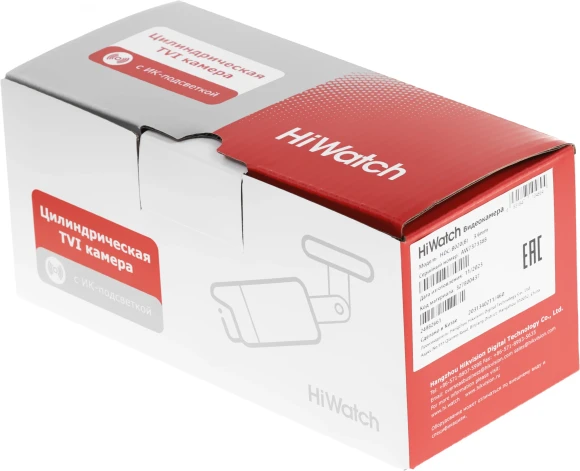 Камера видеонаблюдения аналоговая HiWatch Ecoline HDC-B020(B)(3.6MM) 3.6-3.6мм HD-TVI цв. корп.:белый