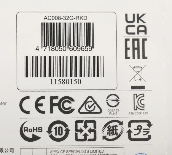 Флеш Диск A-Data 32Gb Classic C008 AC008-32G-RKD USB2.0 красный/черный