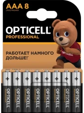 Батарея Opticell Professional AAA AAA (8шт) блистер Батарея Opticell Professional AAA AAA (8шт) блистер