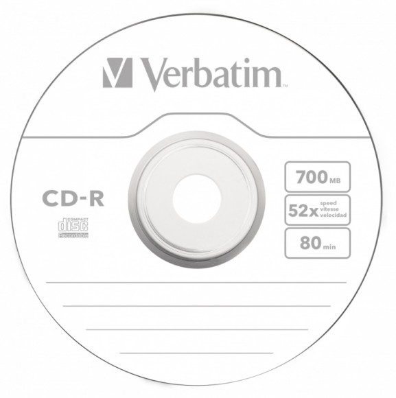 Диск CD-R Verbatim 700Mb 52x Slim case (1шт) (43347) Диск CD-R Verbatim 700Mb 52x Slim case (1шт) (43347)