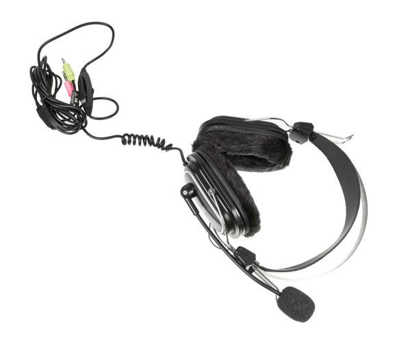 Наушники с микрофоном A4Tech HS-60 черный 2.5м мониторные оголовье Наушники с микрофоном A4Tech HS-60 черный 2.5м мониторные оголовье