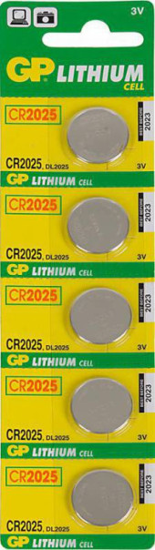 Батарея GP Lithium CR2025 (5шт) Батарея GP Lithium CR2025 (5шт)