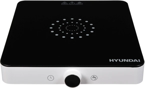Плита Индукционная Hyundai HYC-0105 белый стеклокерамика (настольная)